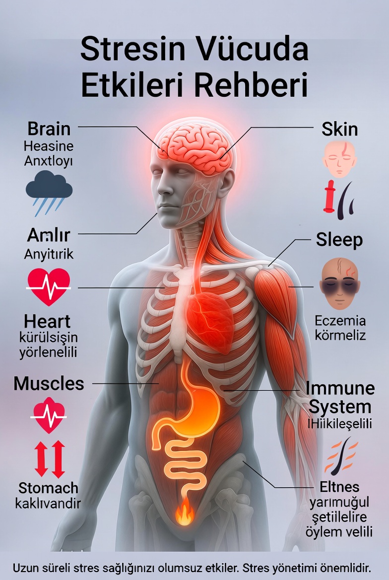 🧠 Stresin Vücuda Etkileri: Görünmez Tehdidin Fizyolojik ve Sistemik Analizi